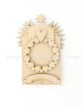 Odd Ornament - Winged Heart Star - paperwhimsy
