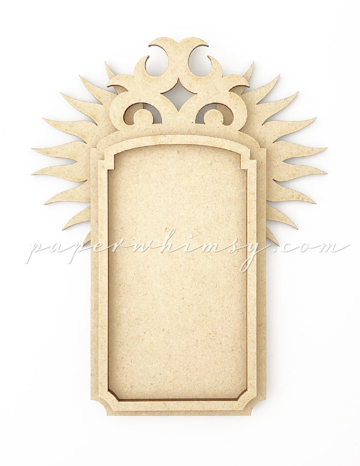 Odd Winged Medallion No.2 - paperwhimsy