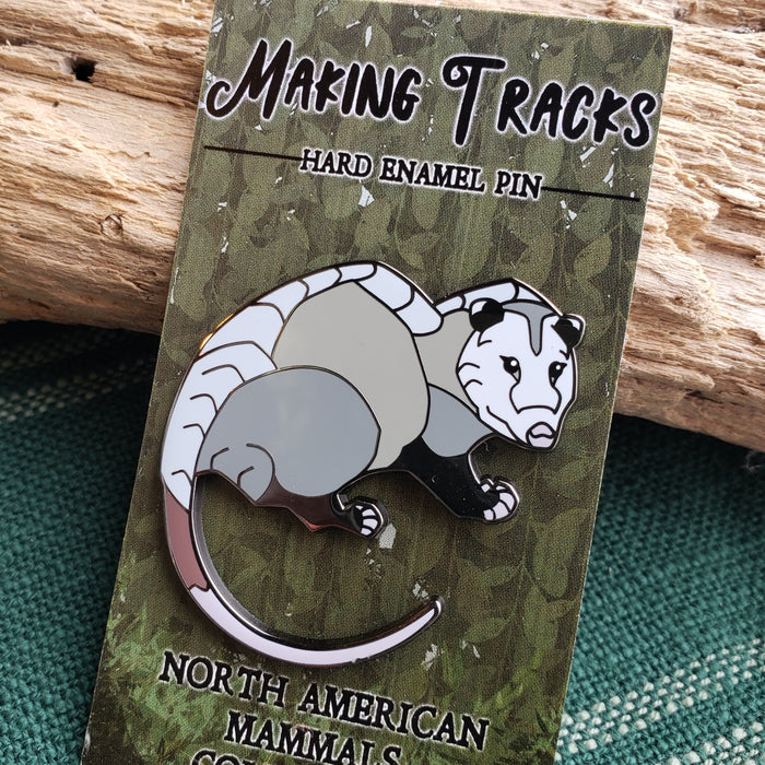 Opossum Enamel Pin