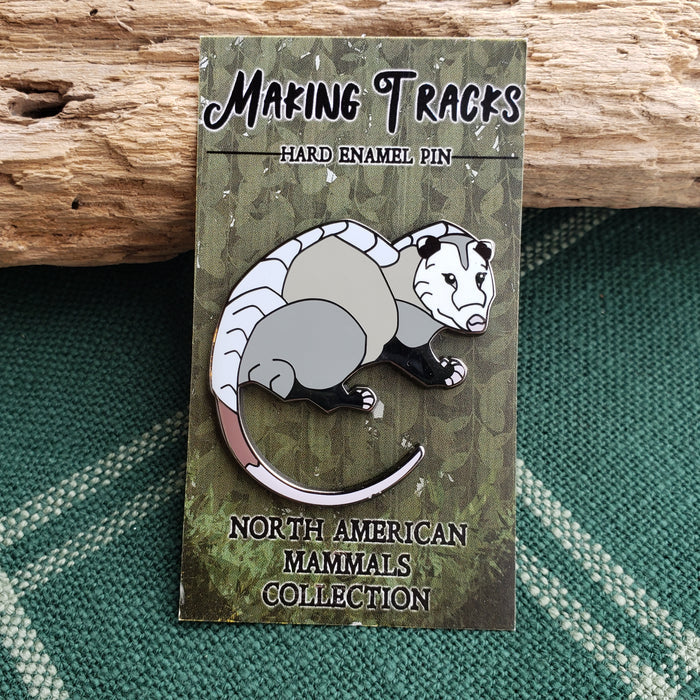 Opossum Enamel Pin