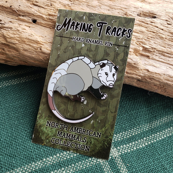Opossum Enamel Pin