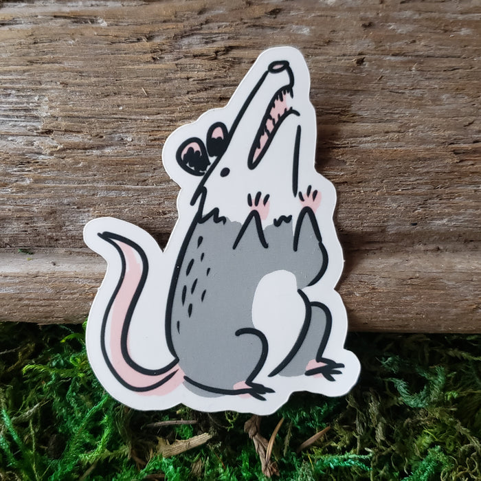 Opossum in Crisis Vinyl Sticker
