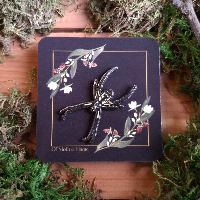 Orb Weaver Spider Enamel Pin