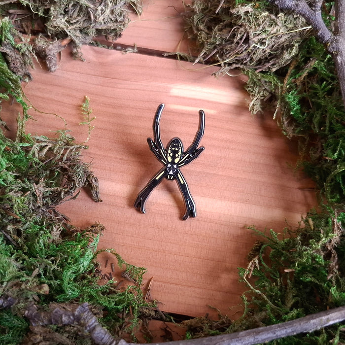 Orb Weaver Spider Enamel Pin