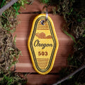 Oregon 503 Embroidered Keychain