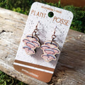 Oyster Mushroom Wooden Earrings
