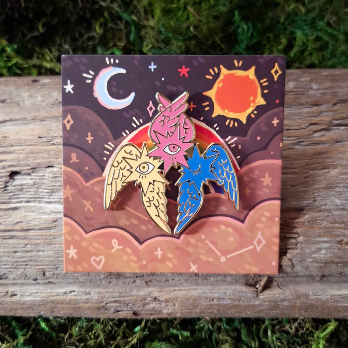 Pan Angel Enamel Pin