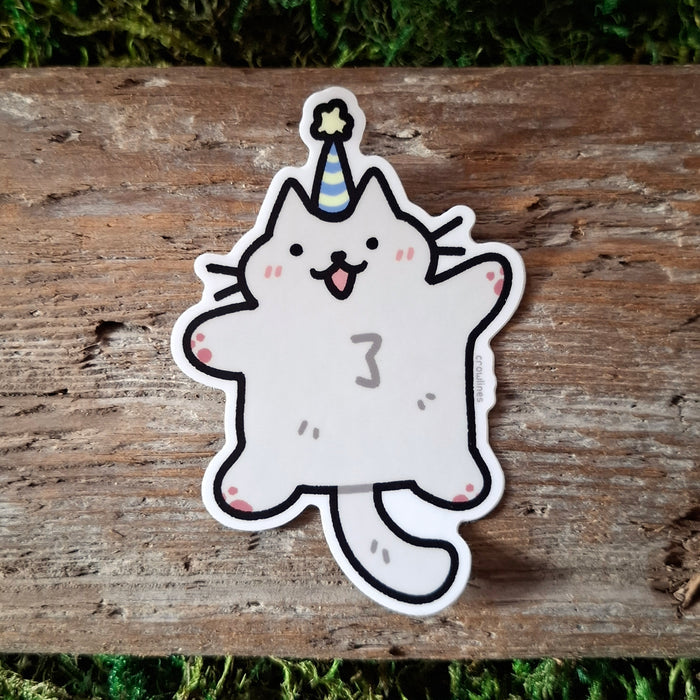 Party Cat Sticker