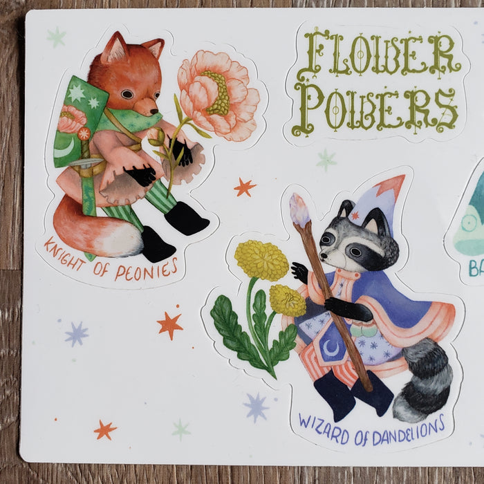 Party of Flowers Vinyl Sticker Sheet