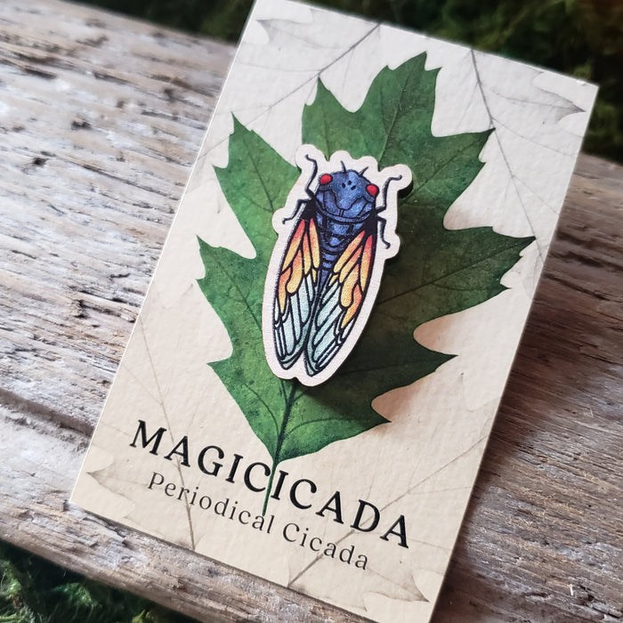 Periodical Cicada Wooden Pin