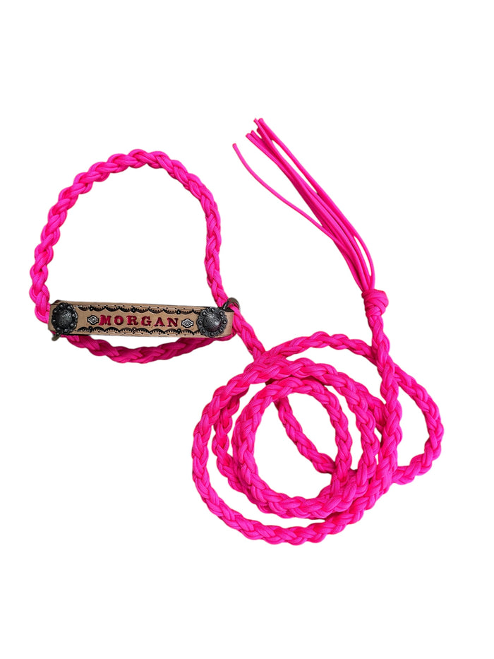 Personalized sheep, lamb, or goat halter pink