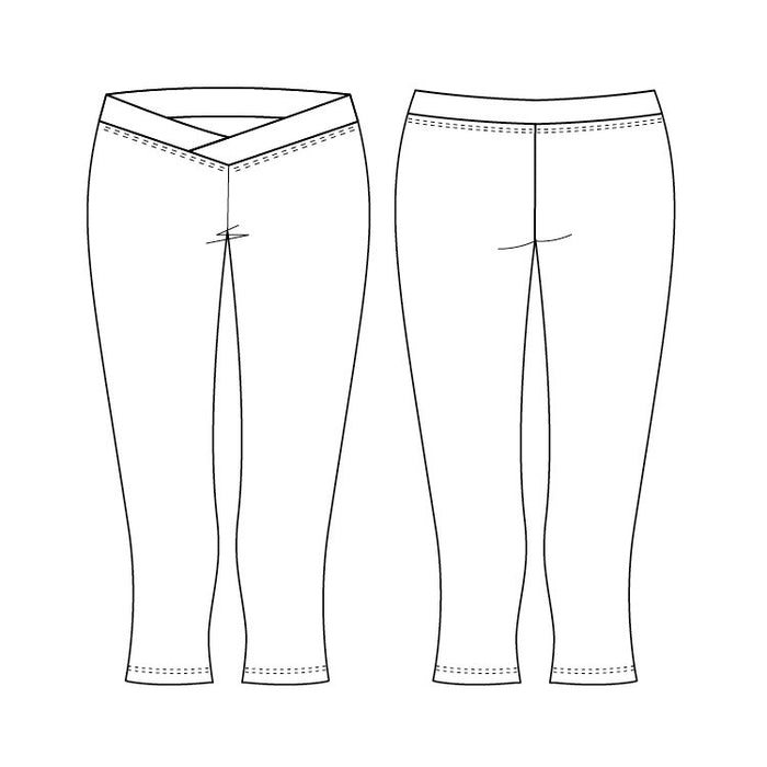 PF5811 – Bloch V Front ¾ Womens Tight