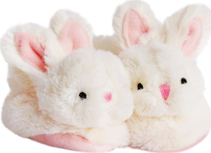 Doudou et Compagnie Pink Bunny Booties with Rattle