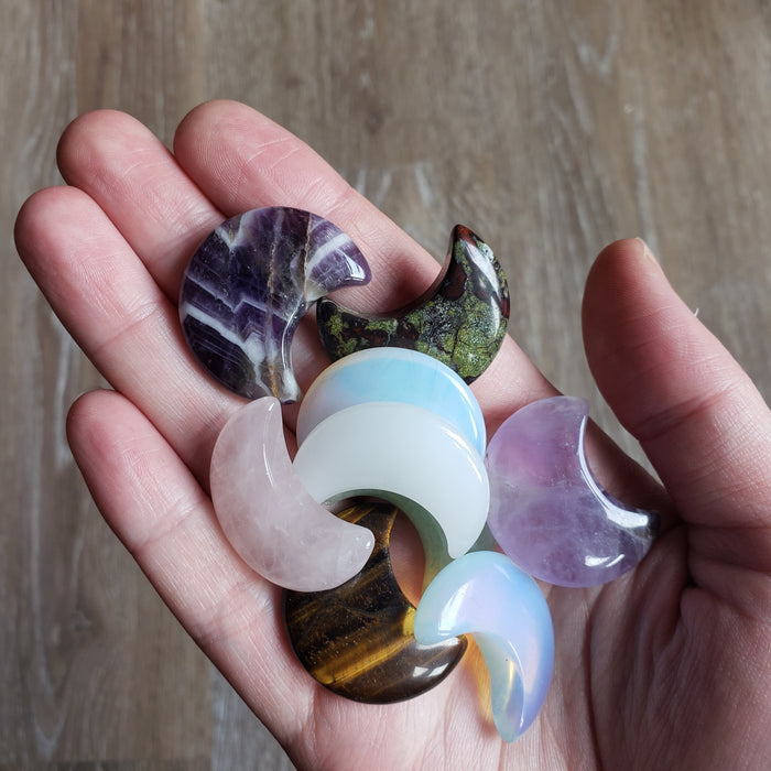 Polished Moon Palm Stone