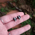 Porcelain Badger Stud Earrings