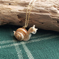 Porcelain Snail Pendant