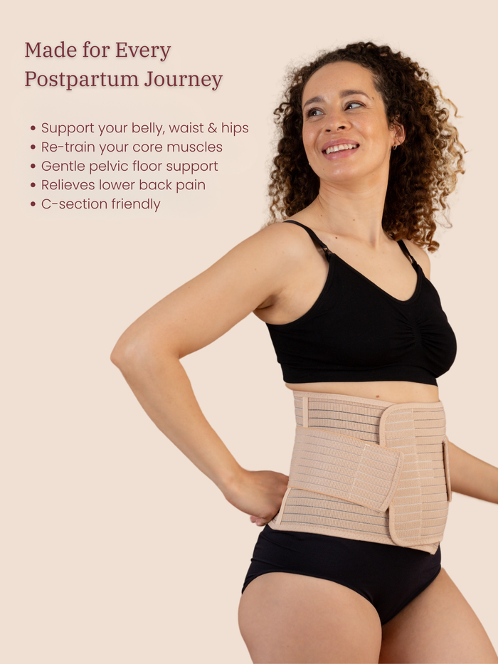MammaBump-Postpartum-Belly-Band-Tan-color-benefits-postpartum-healing