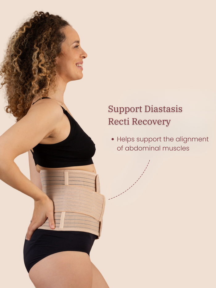 MammaBump-Postpartum-Belly-Band-Tan-color-diastasis-recti