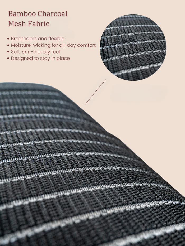 MammaBump-Postpartum-Belly-Band-Tan-color-bamboo-mesh-fabric