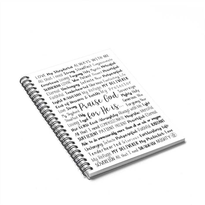 Praise God Spiral Notebook