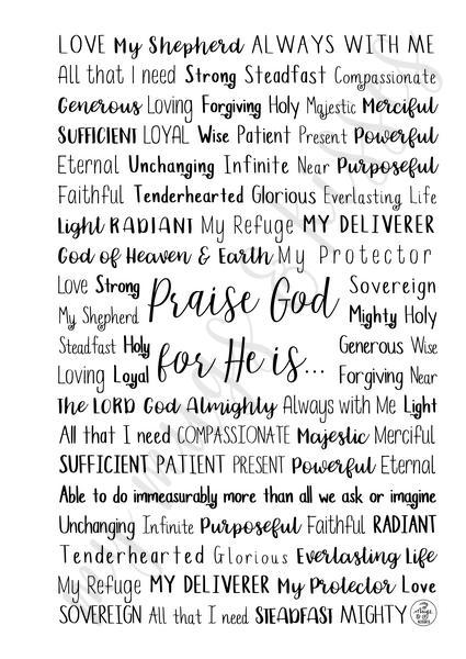 Praise God Spiral Notebook
