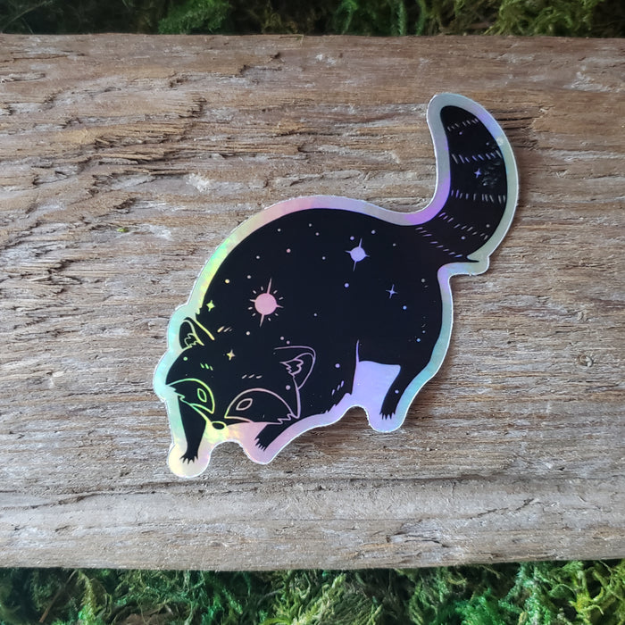 Procyon Raccoon Constellation Vinyl Sticker
