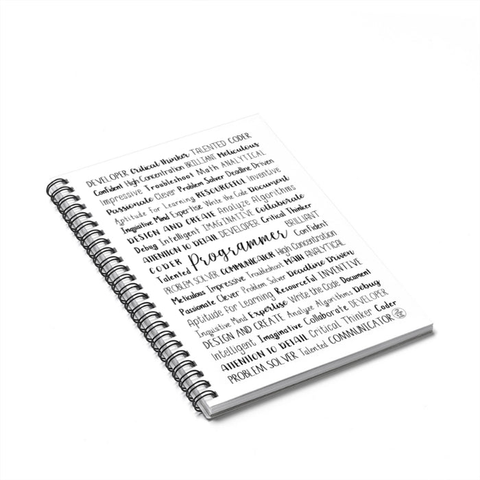 Programmer Spiral Notebook