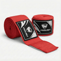 PROLAST 180 in professional boxing hand wraps in Fury Red, two rolls, one partly unrolled to show the logo label