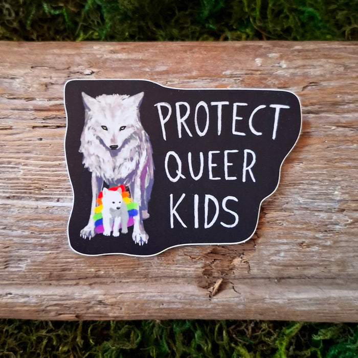Protect Trans/Queer Kids Vinyl Sticker