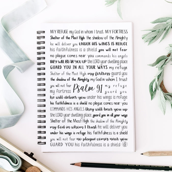 Psalm 91 Spiral Notebook