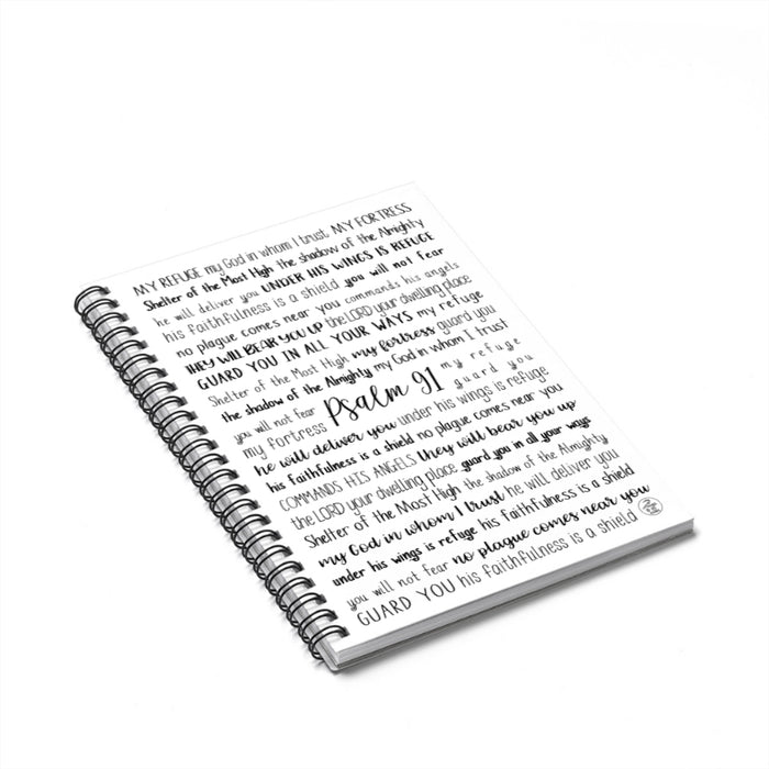 Psalm 91 Spiral Notebook