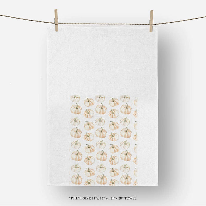 Pumpkin Pattern Tea Towel
