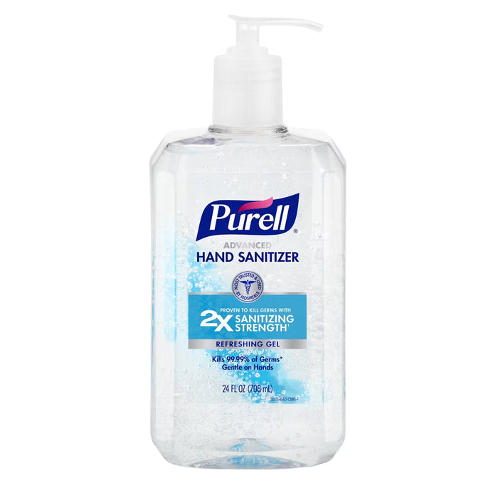 PURELL Advanced Refreshing Gel Hand Sanitizer Fresh Scent Pump 24 oz - 4 Pack