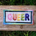 "Queer" Holographic Sequin Vinyl Sticker