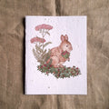 Rabbit Forager Plantable Greeting Card