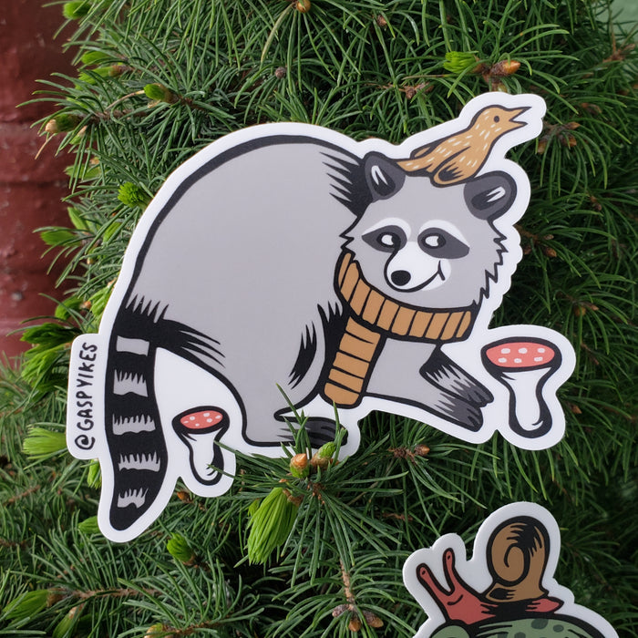 Raccoon & Frog Mural Stickers