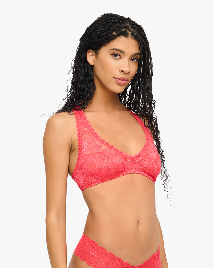 Pink Bralette - Never Say Never Racie Racerback Bralette