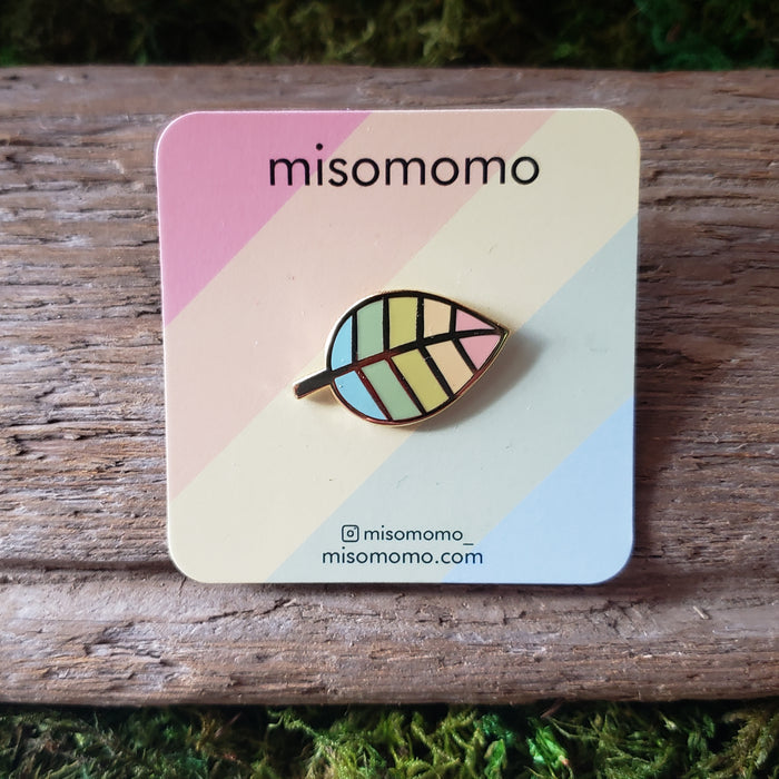 Rainbow Leaf Enamel Pin