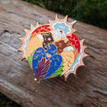 Rainbow/Progress Pride Angel Enamel Pin