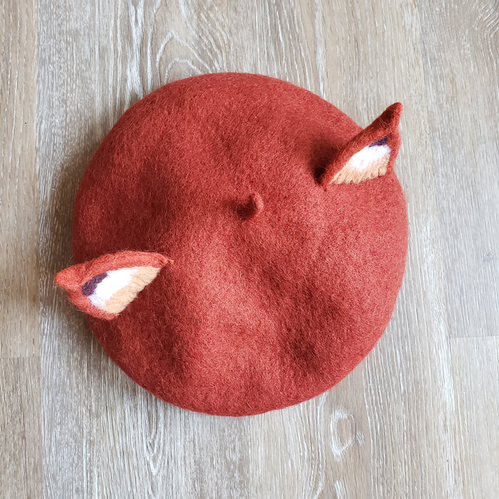 Red Fox Ear Beret
