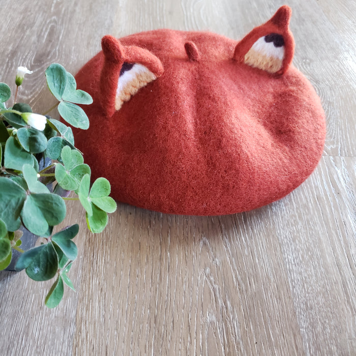 Red Fox Ear Beret