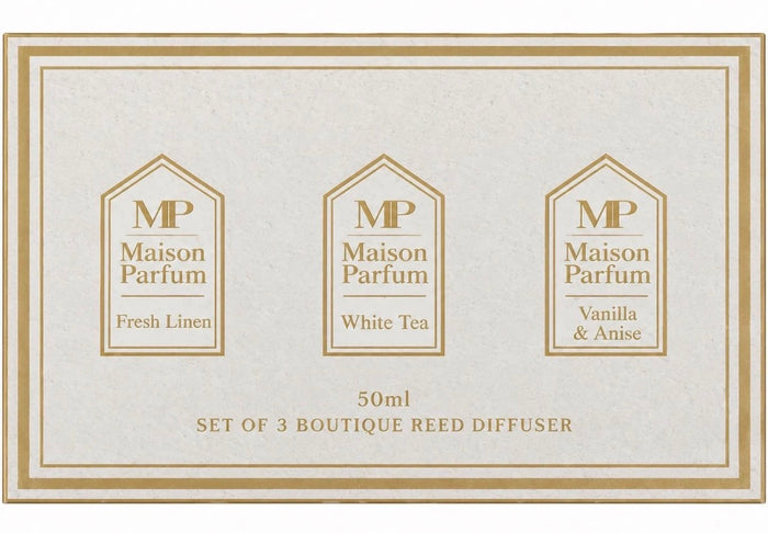Reed Diffuser Gift Set of 3 Home Fragrance