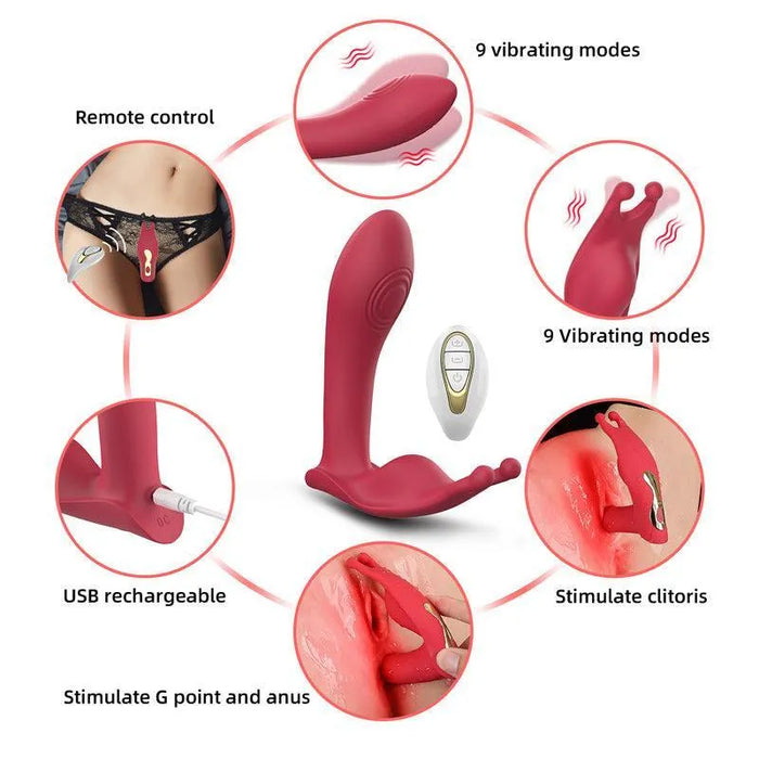 Remote Control Flap Vibrating Panteis Sex Toy - xinghaoya official store
