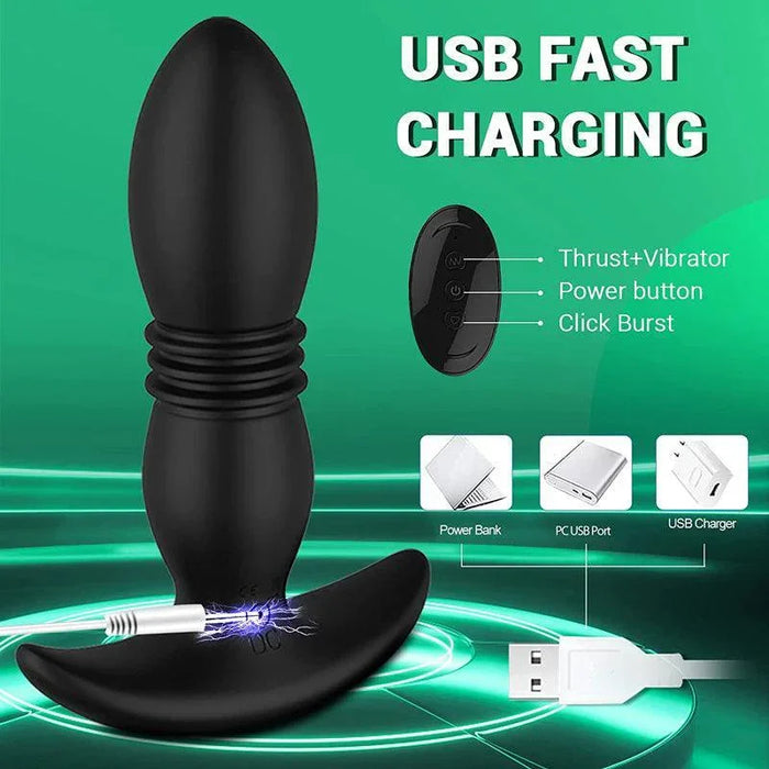 Remote Control Thrusting Anal Toys Vibrator - xinghaoya official store