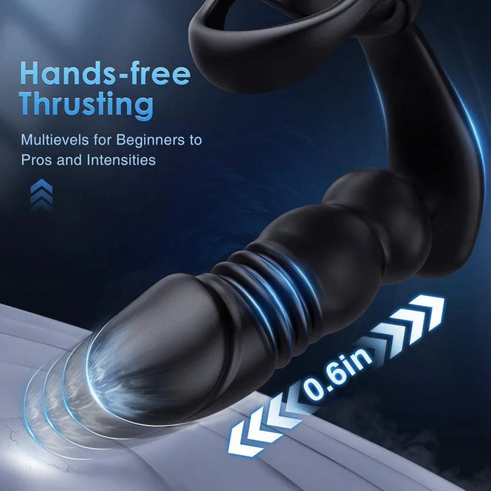 Remote Control Thrusting Anal Sex Toy Vibrator - xinghaoya official store