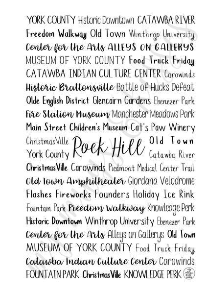 Rock Hill, SC Spiral Notebook