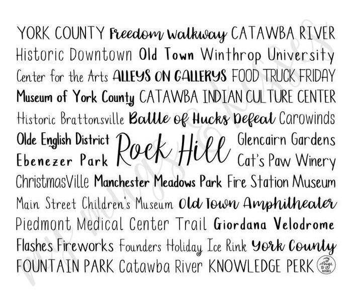 Rock Hill, SC Travel Mug