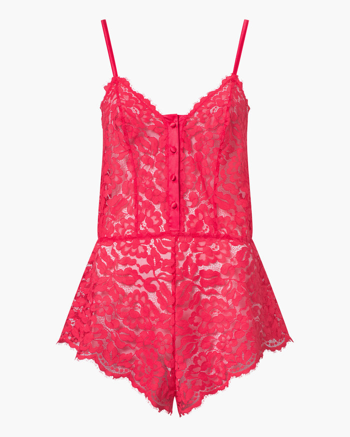 Pink Teddy - Magnolia Romper