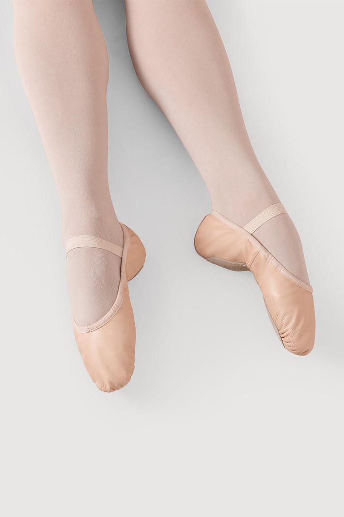 S0205G - Bloch Dansoft Leather Girls Ballet Flat