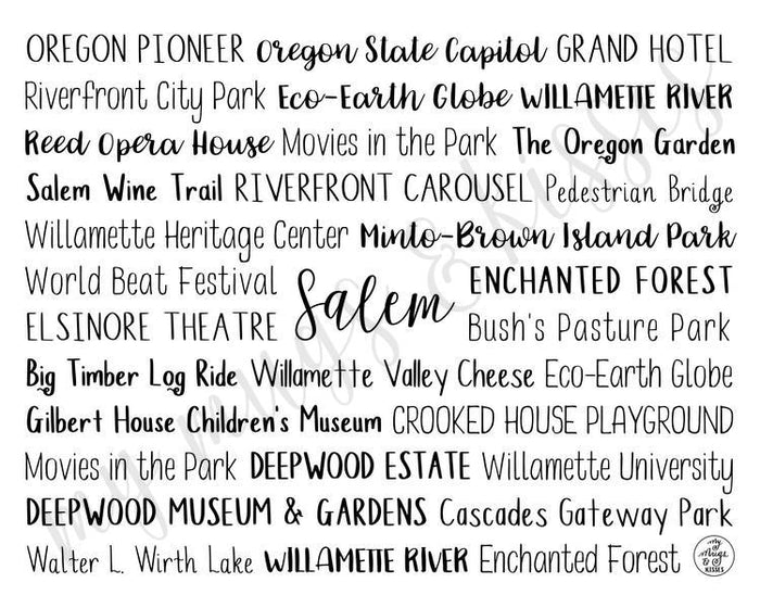Salem, OR Digital Download
